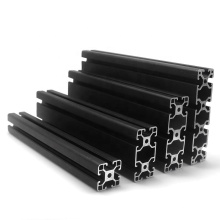 China supplier factory 2020 3030 4040 4080 custom industrial aluminum extrusion black anodized 6063 t slot aluminium profiles
